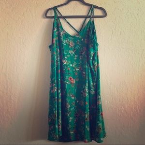 Green, Floral Print dress, Never worn